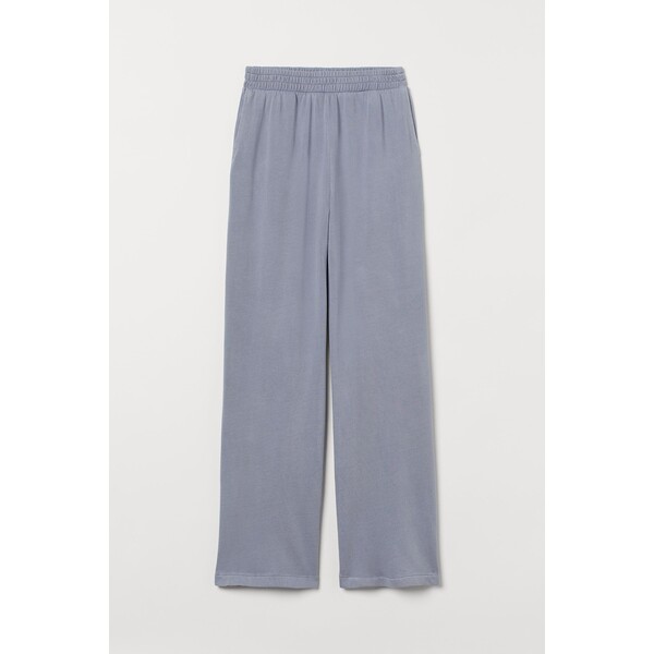 H&M Szerokie spodnie dresowe - 1002984008 Szaroniebieski