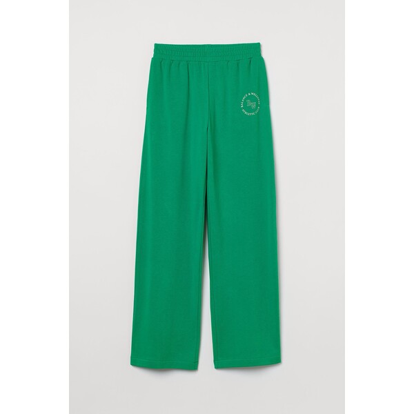 H&M Szerokie spodnie dresowe - 1002984008 Zielony/Balance & Wellness