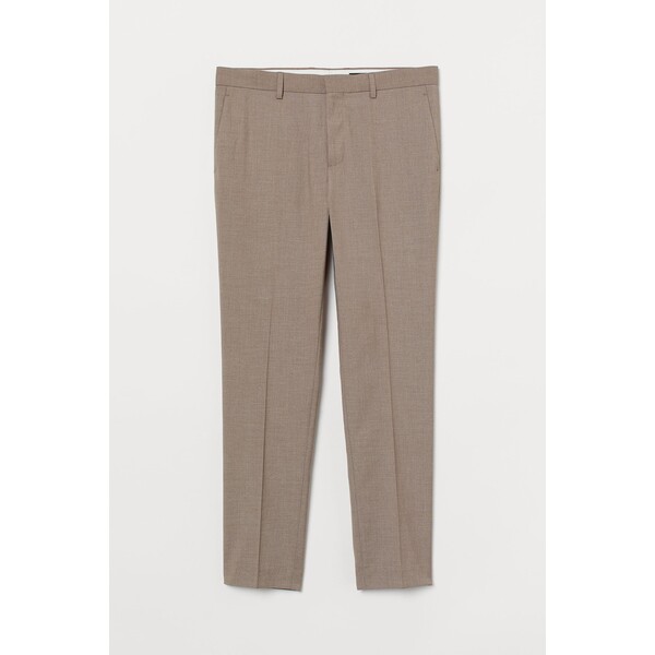 H&M Spodnie garniturowe Skinny Fit - - ON 0714032043 Beżowy melanż