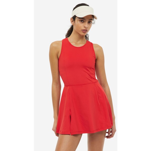 H&M Sukienka tenisowa DryMove™ - 1145157003 Czerwony