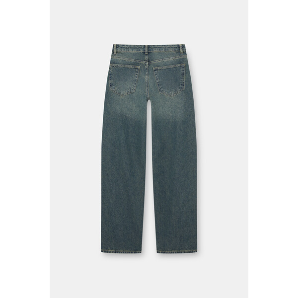 Pull&Bear Proste jeansy z efektem sprania 3685/341