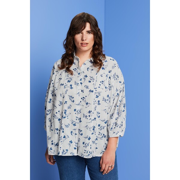 Esprit PLUS SIZE bluzka koszulowa oversize, 100% bawełny 053EE1F320_112