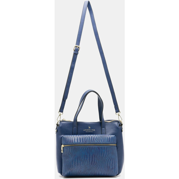 LONDON FOG Torebka eko skóra - Granatowy 2230028016495