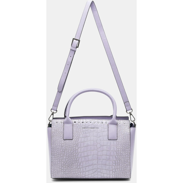 FRENCH CONNECTION Torebka eko skóra - Fioletowy jasny 2230029685751