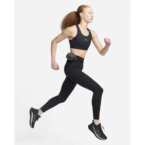 Damskie legginsy 7/8 z wysokim stanem i kieszeniami zapewniające mocne  wsparcie Nike Trail Go