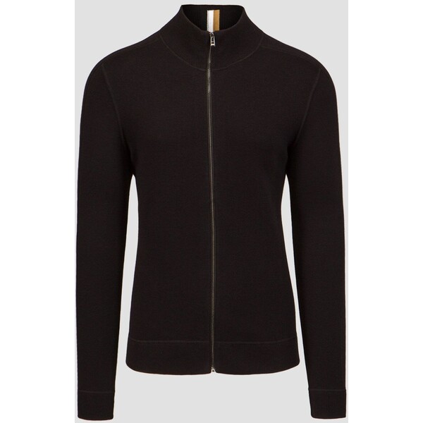 BOSS Czarny sweter z wełną męski Hugo Boss Mentolo 50500661-1 50500661-1