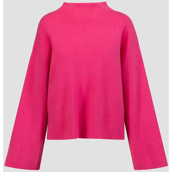Różowy sweter merino z kaszmirem Juvia Yuna 86020410-lipstick 86020410-lipstick