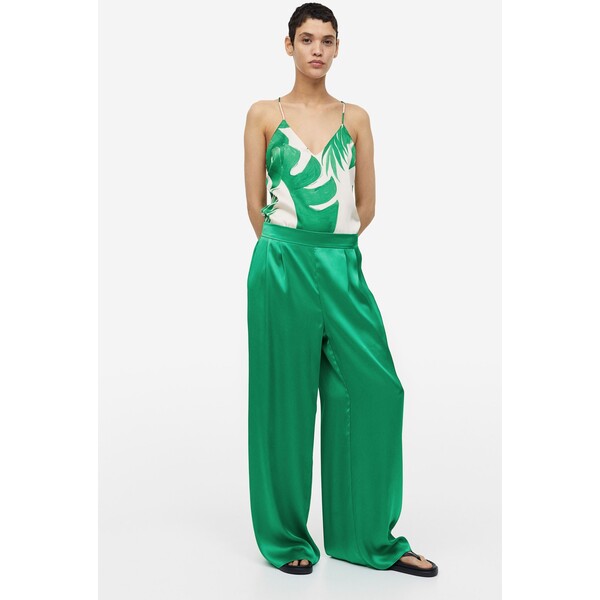 H&M Szerokie spodnie - 1167667001 Zielony