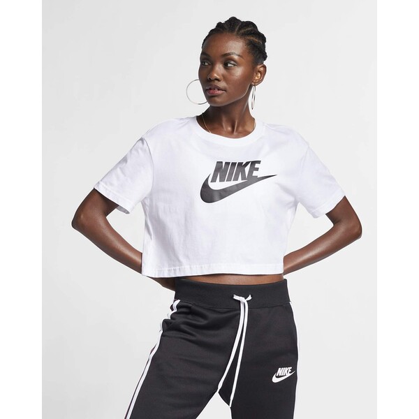 Damski T-shirt o krótkim kroju z logo Nike Sportswear Essential BV6175-100