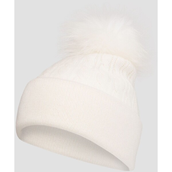 Biała czapka z kaszmiru damska William Sharp a1432-ww a1432-ww