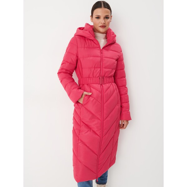 Mohito Pikowany różowy płaszcz 7442Y-42X