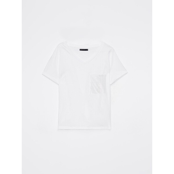Mohito Biały t-shirt 8693W-00X