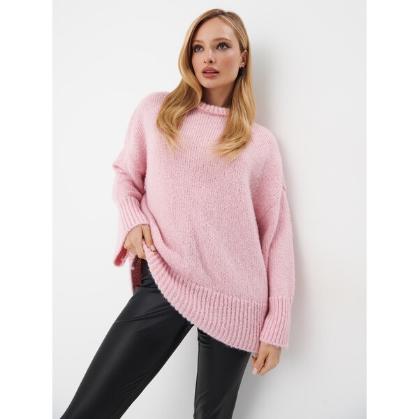 Mohito Różowy sweter oversize 7667X-03X