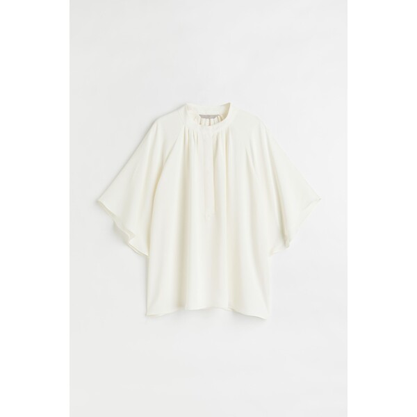 H&M Szyfonowa bluzka - 1069103008 Kremowy