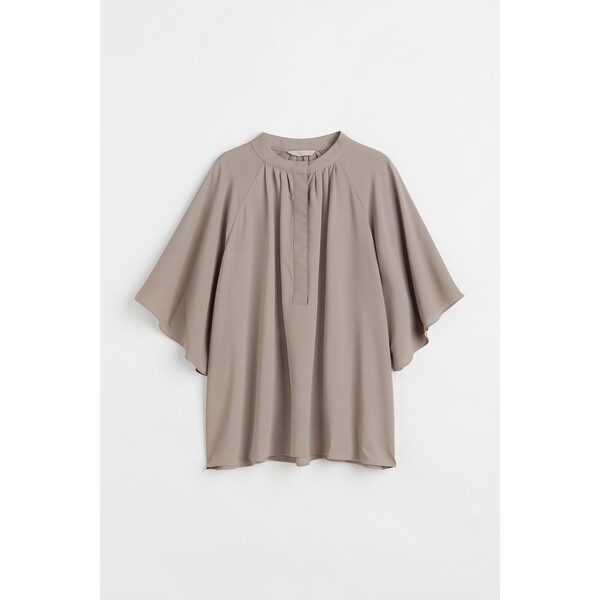 H&M Szyfonowa bluzka - 1069103008 Szarobeżowy