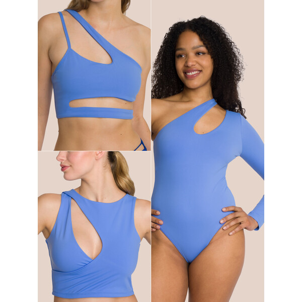 Oceansapart Three-Piece Cut Out Body Set Deluxe Bay Blue