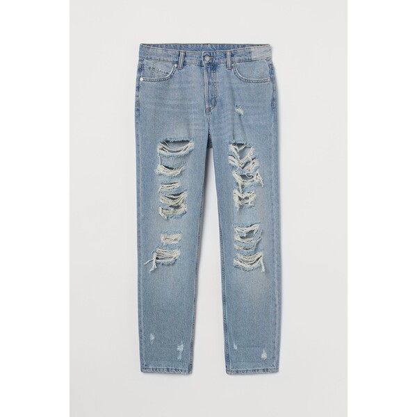 H&M 90s Boyfriend Fit Low Jeans - 0906976032 Niebieski denim