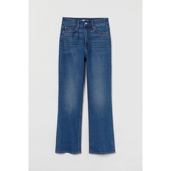 H&M Flared High Ankle Jeans - 1024106001 Niebieski denim