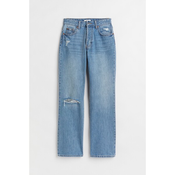 H&M Flared High Ankle Jeans - 1056020002 Jasnoniebieski denim