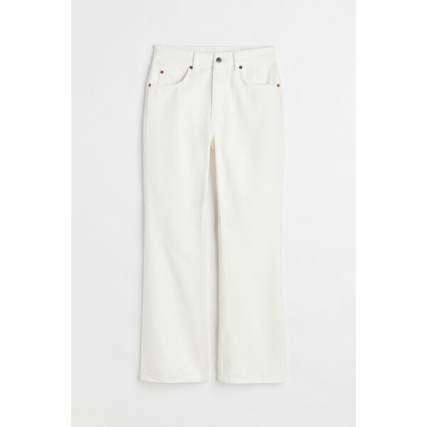 H&M Flared High Ankle Jeans - 1056020002 Biały