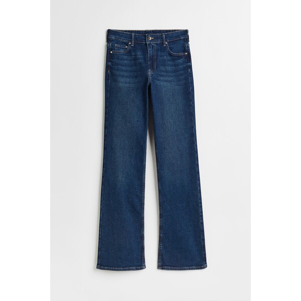 H&M Bootcut High Jeans - 1074295020 Ciemnoniebieski denim