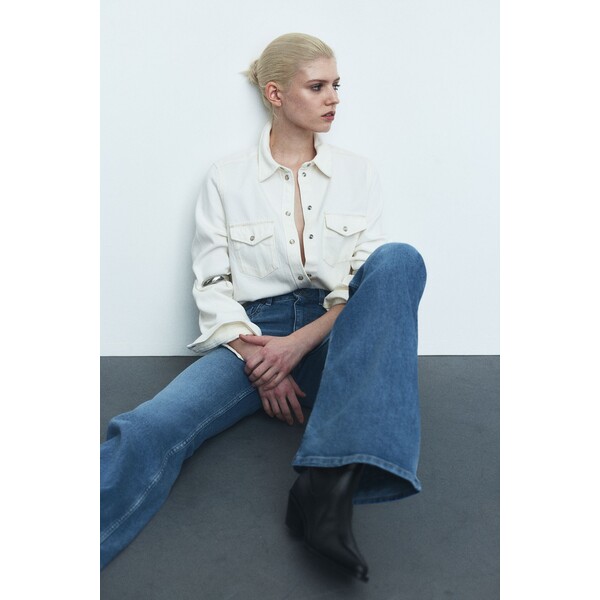H&M Flared High Jeans - 1109636009 Jasnoniebieski denim