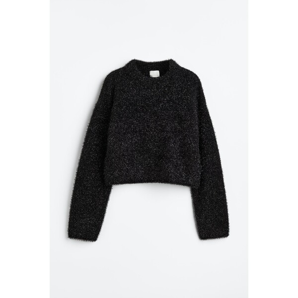 H&M Brokatowy sweter - 1118571002 Czarny