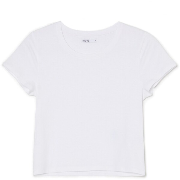 Cropp Gładka biała koszulka 0143Z-00X