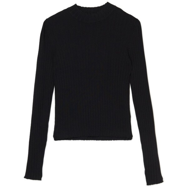 Cropp Czarny sweter z półgolfem 4338Y-99X
