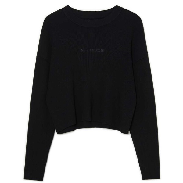 Cropp Czarny sweter oversize 4335Y-99X