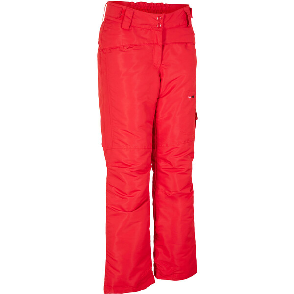 Bonprix Spodnie narciarskie termoaktywne, Straight, z materiału odpychającego wodę głęboki czerwony