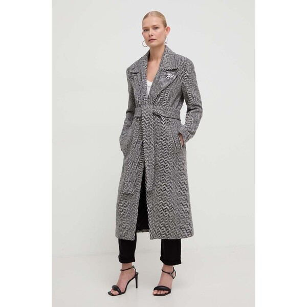 Karl Lagerfeld płaszcz wełniany 240W1502