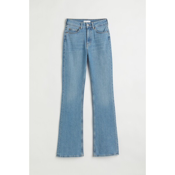 H&M Flared High Jeans - 1040376002 Jasnoniebieski denim