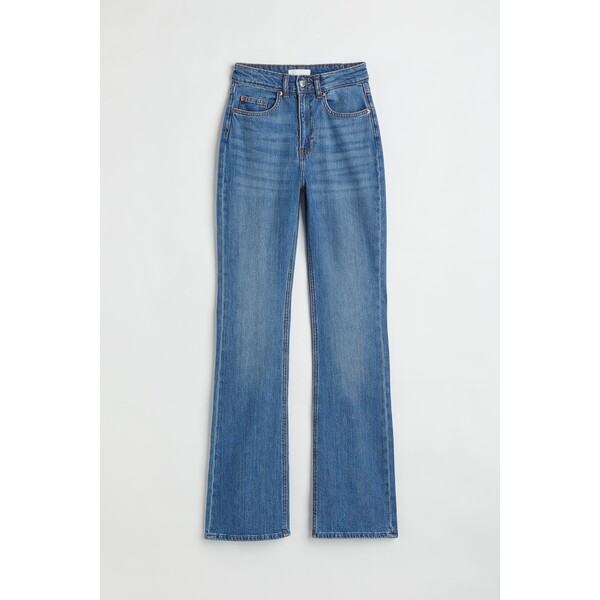 H&M Flared High Jeans - 1040376002 Niebieski denim