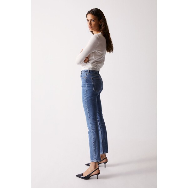 H&M Skinny High Jeans - 1124259014 Niebieski denim