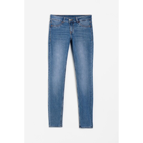 H&M Skinny Low Jeans - 1126324010 Niebieski denim