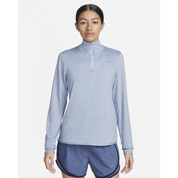 Damska koszulka do biegania z zamkiem 1/4 i ochroną przed promieniowaniem UV Nike Swift FB4316-440