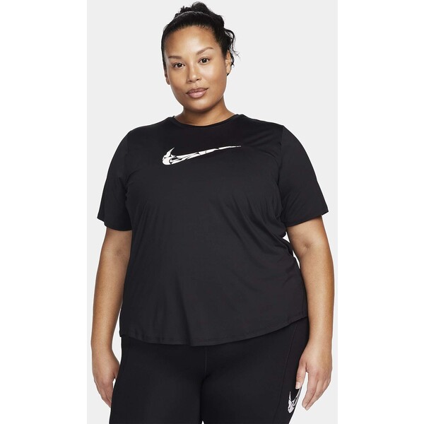 Damska koszulka do biegania z krótkim rękawem Dri-FIT (duże rozmiary) Nike One Swoosh FN2620-010
