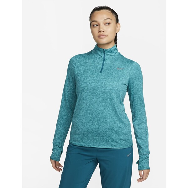 Damska koszulka do biegania z zamkiem 1/4 i ochroną przed promieniowaniem UV Nike Swift FB4316-381