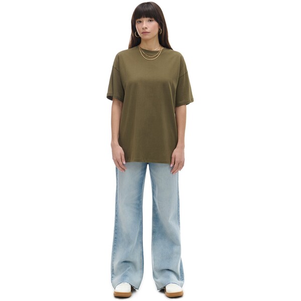 Cropp Zielony T-shirt oversize 0154Z-87X