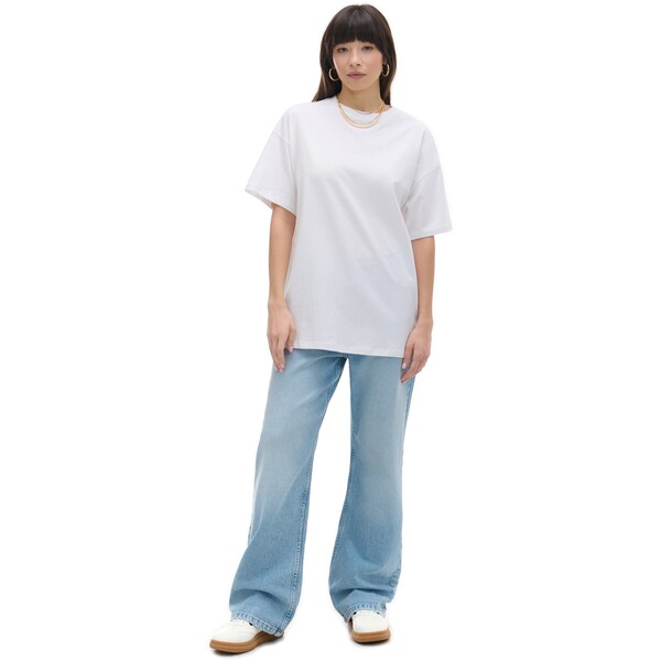 Cropp Biały T-shirt oversize 0154Z-00X
