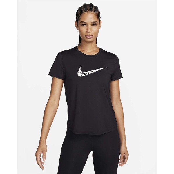 Damska koszulka z krótkim rękawem do biegania Dri-FIT Nike One Swoosh FN2618-010