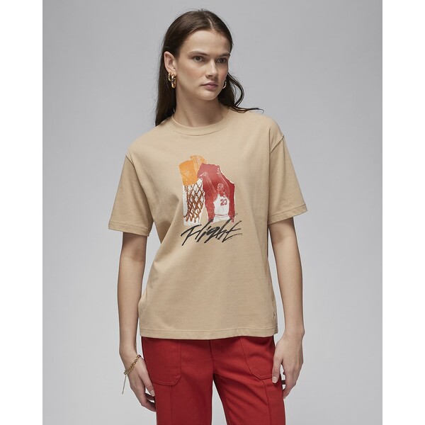 Nike Damski T-shirt z kolażowym nadrukiem Jordan FN5365-244
