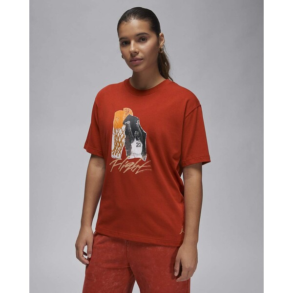 Nike Damski T-shirt z kolażowym nadrukiem Jordan FN5365-615