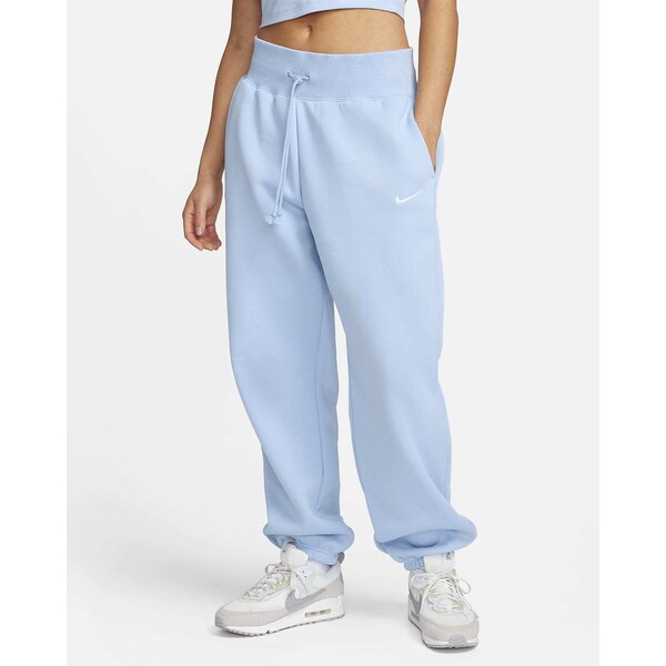 Damskie spodnie dresowe o kroju oversize z wysokim stanem Nike Sportswear Phoenix Fleece DQ5887-441