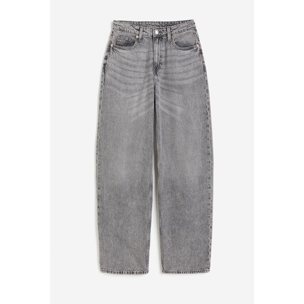 H&M Baggy High Jeans - 1208532009 Szary