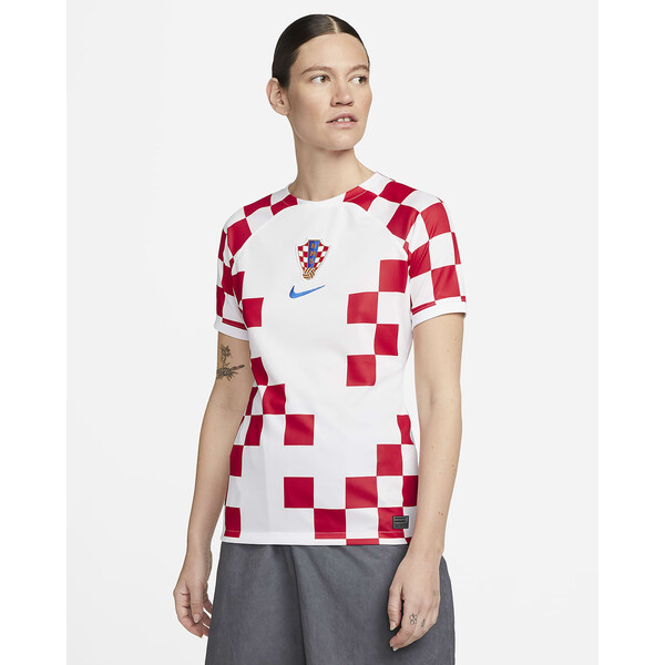 Damska koszulka piłkarska Nike Dri-FIT Chorwacja Stadium 2022/23 (wersja domowa) DN0760-100