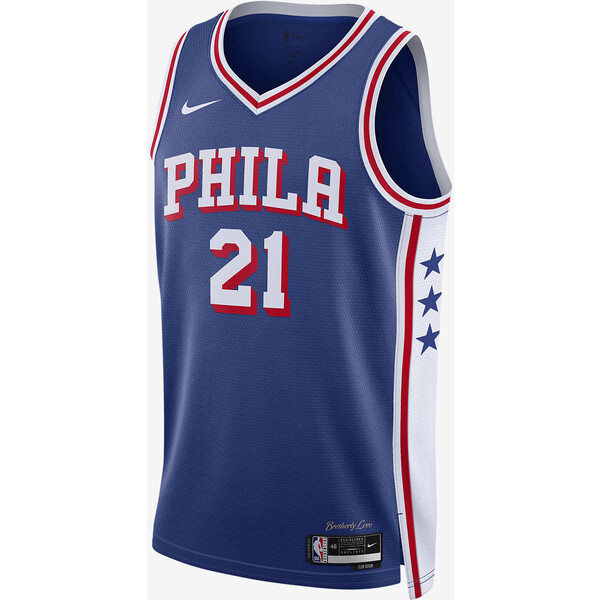 Koszulka męska Nike Dri-FIT NBA Swingman Joel Embiid Philadelphia 76ers 2023/24 Icon Edition DX8620-401