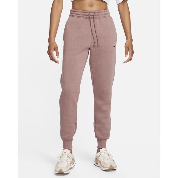 Damskie spodnie dresowe ze średnim stanem Nike Sportswear Phoenix Fleece FZ7626-208