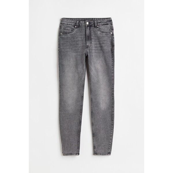 H&M Skinny High Jeans - 1025457026 Szary